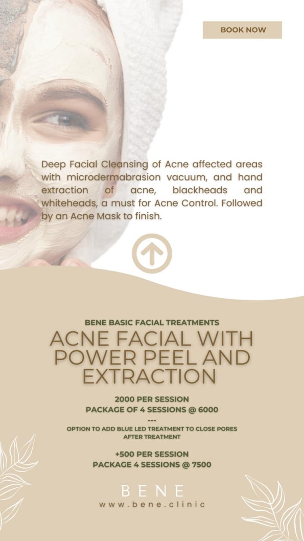 ACNE FACIAL WITH POWER PEEL AND EXTRACTION​