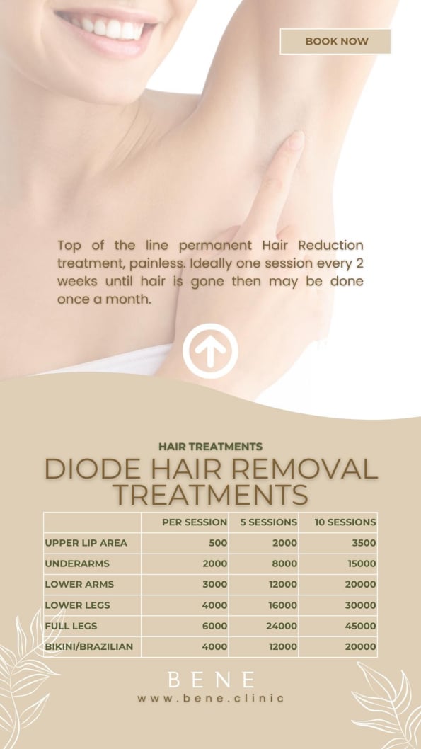 DIODE HAIR REMOVAL TREATMENTS