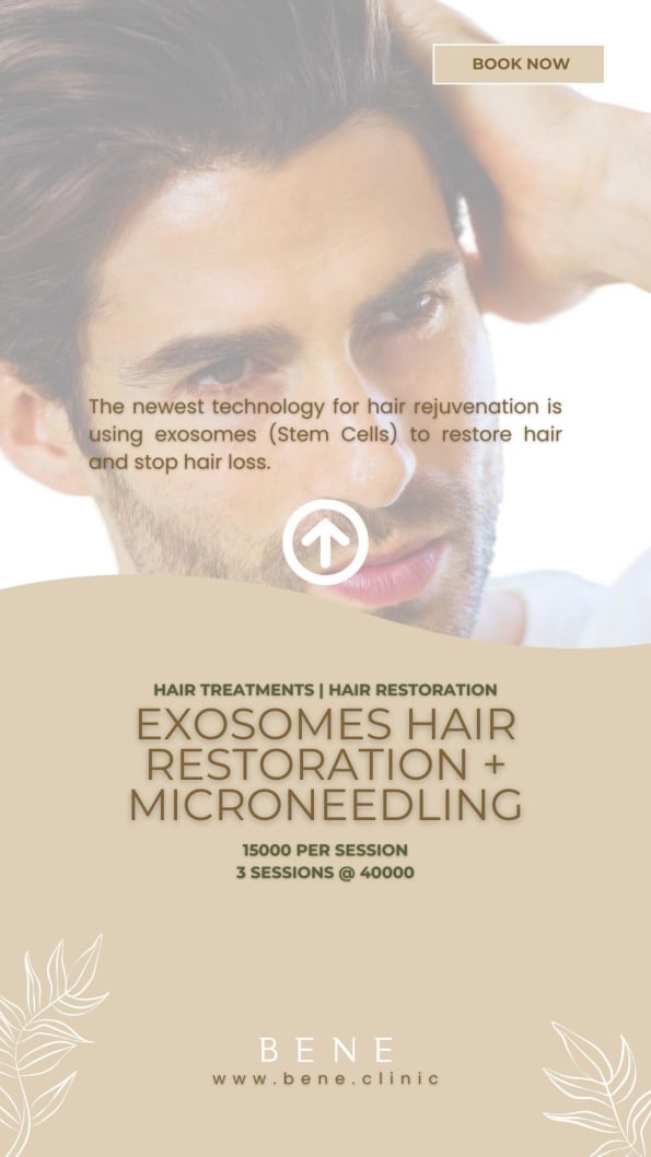 EXOSOMES HAIR RESTORATION + MICRONEEDLING