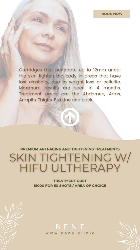 SKIN TIGHTENING W HIFU ULTHERAPY